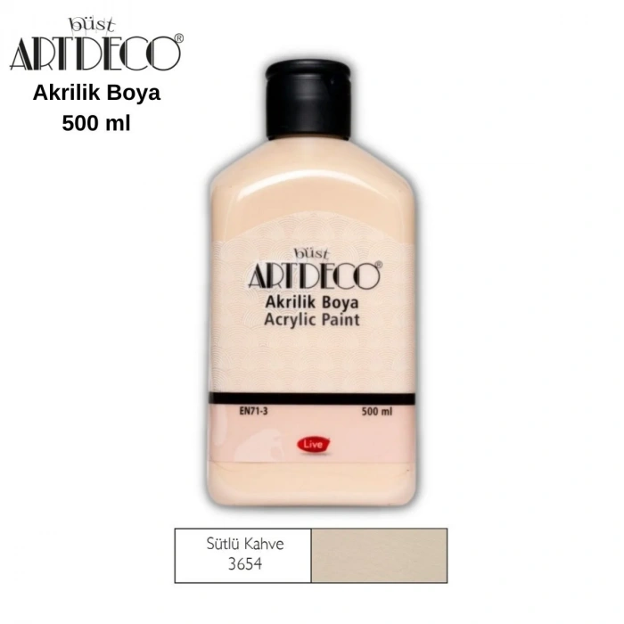 Artdeco Akrilik Boya 500ml 3654 Sütlü Kahve