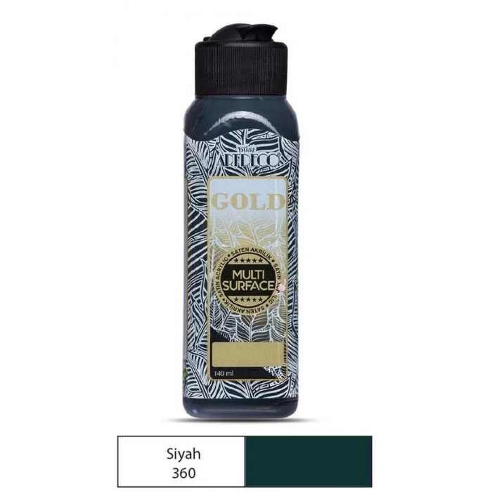 Artdeco Akrilik Boya Gold 140 ml Siyah