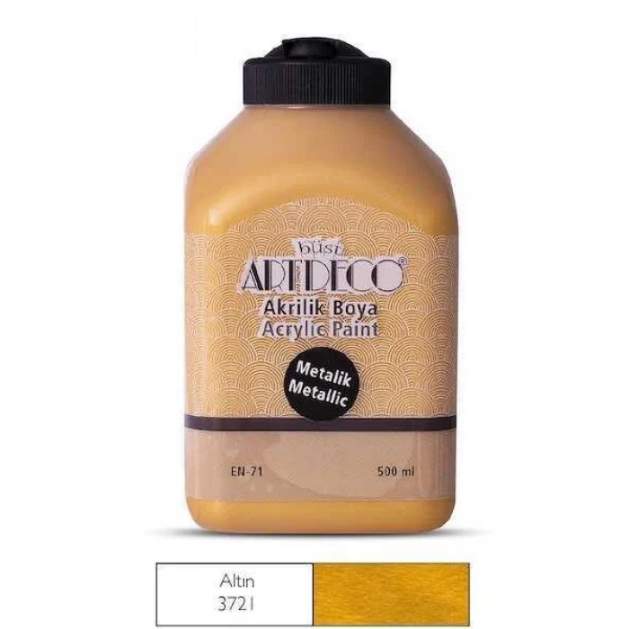 Artdeco  Akrilik Boya Metalik 500 ml Altın