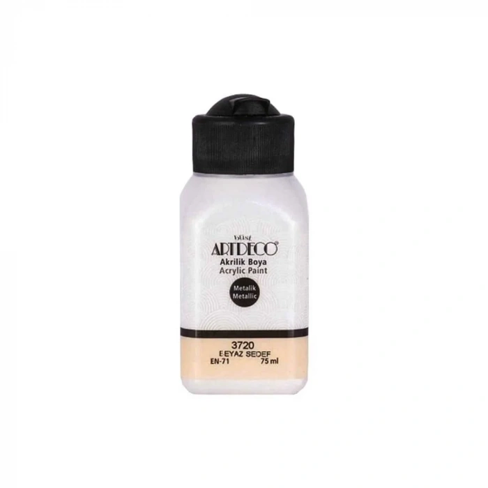 Artdeco Akrilik Boya Metalik 75 ml Beyaz Sedef