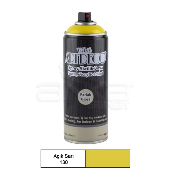 Artdeco Akrilik Sprey Boya 400ml 130 Açık Sarı