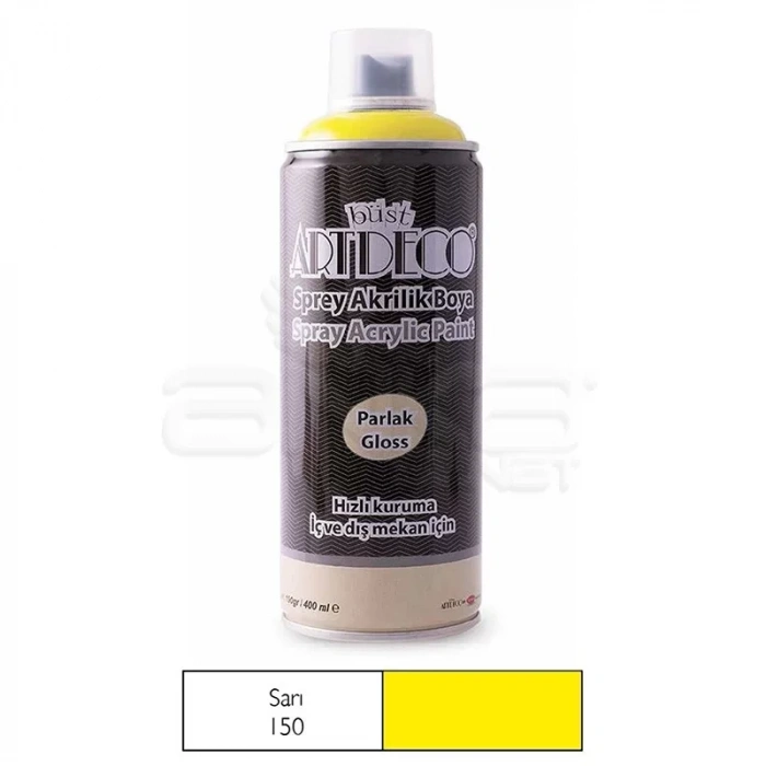 Artdeco Akrilik Sprey Boya 400ml 150 Sarı