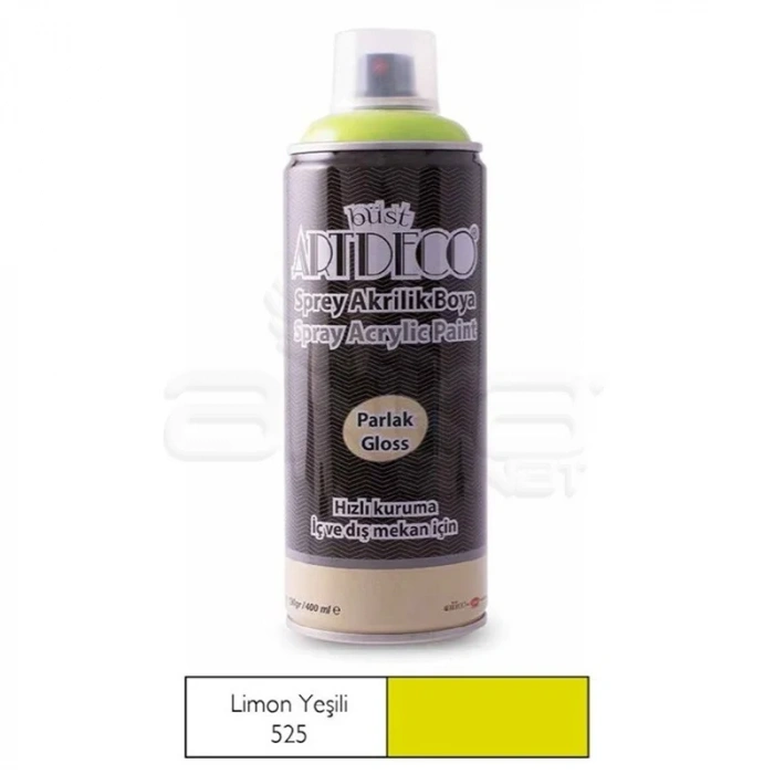 Artdeco Akrilik Sprey Boya 400ml 525 Limon Yeşili