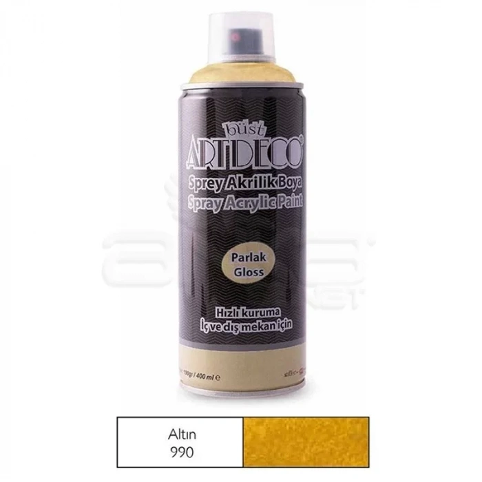 Artdeco Akrilik Sprey Boya 400ml 990 Altın