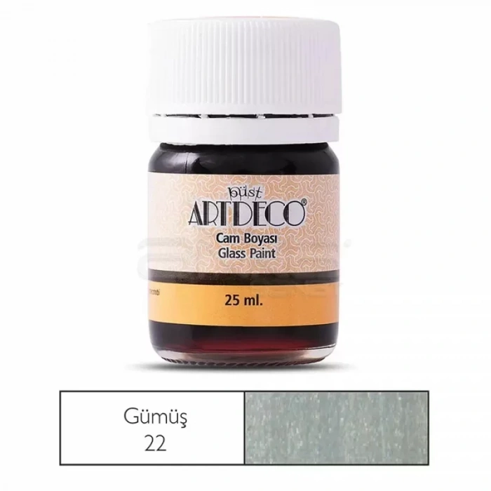 Artdeco Cam Boyası 25ml Gümüş