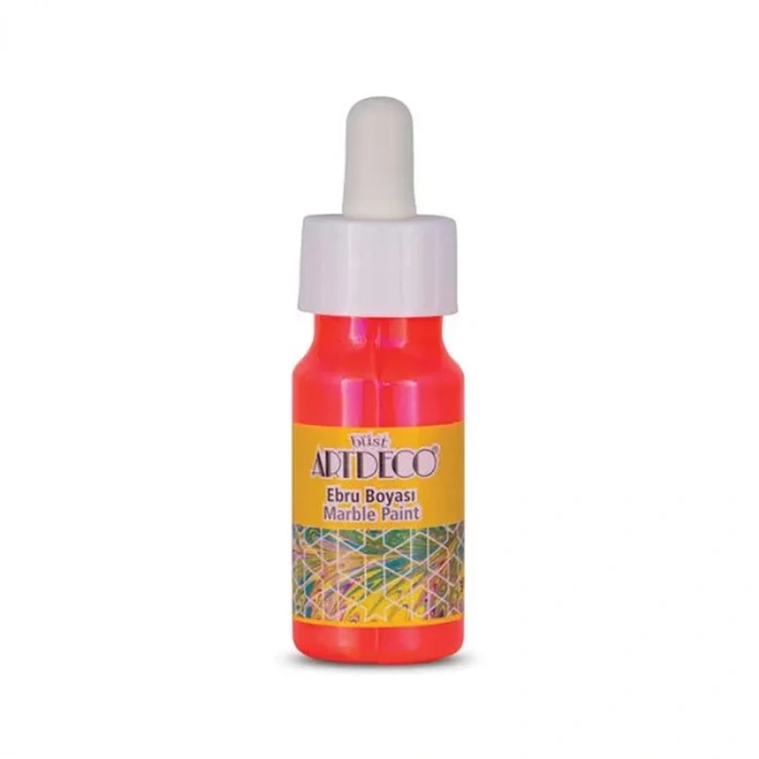 Artdeco Ebru Boyası 30ml Neon Turuncu No:92