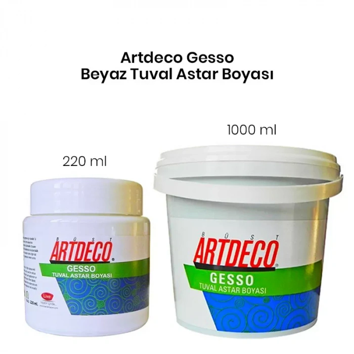 Artdeco Gesso Beyaz Tuval Astar Boyası