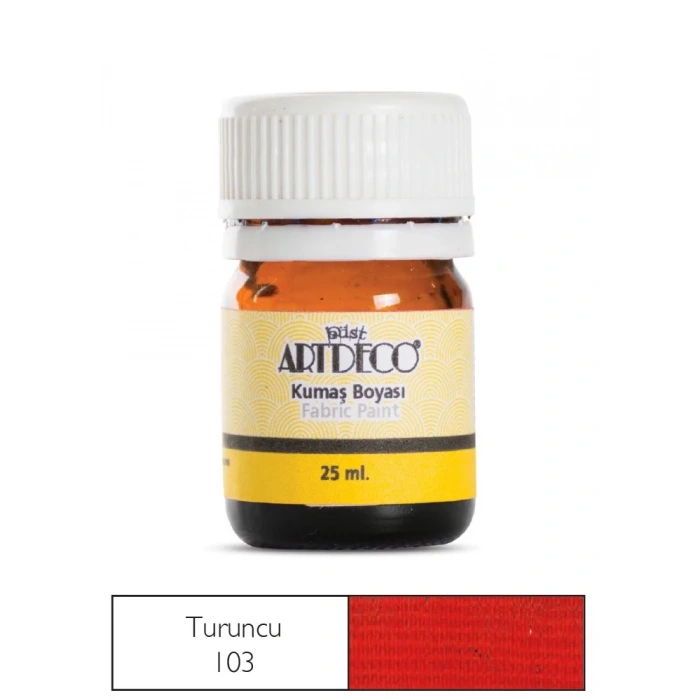 Artdeco Kumaş Boyası 25ml 10 A-103 Turuncu Orange