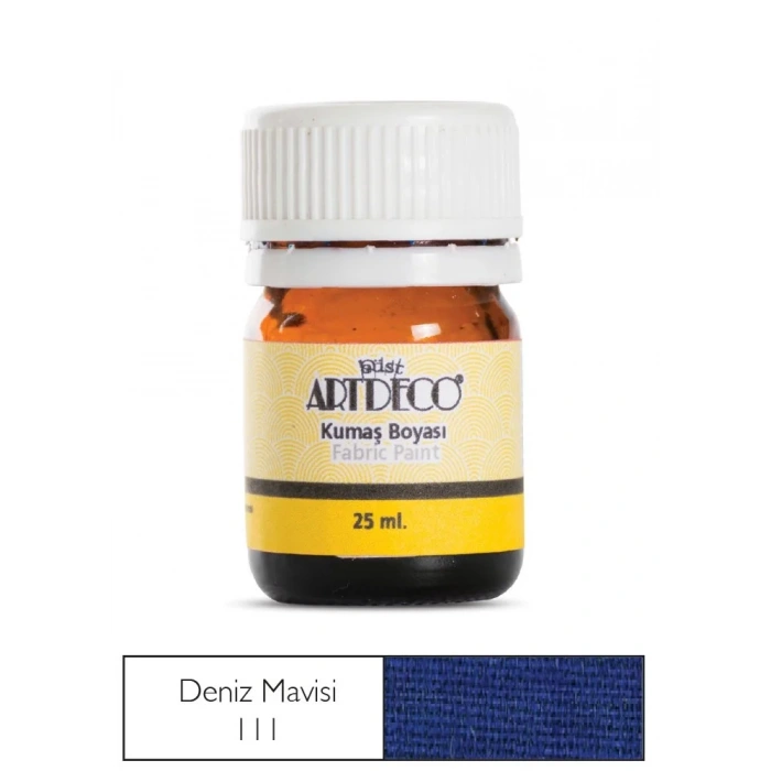 Artdeco Kumaş Boyası 25ml 10 A-111 Deniz Mavisi Blue Marine