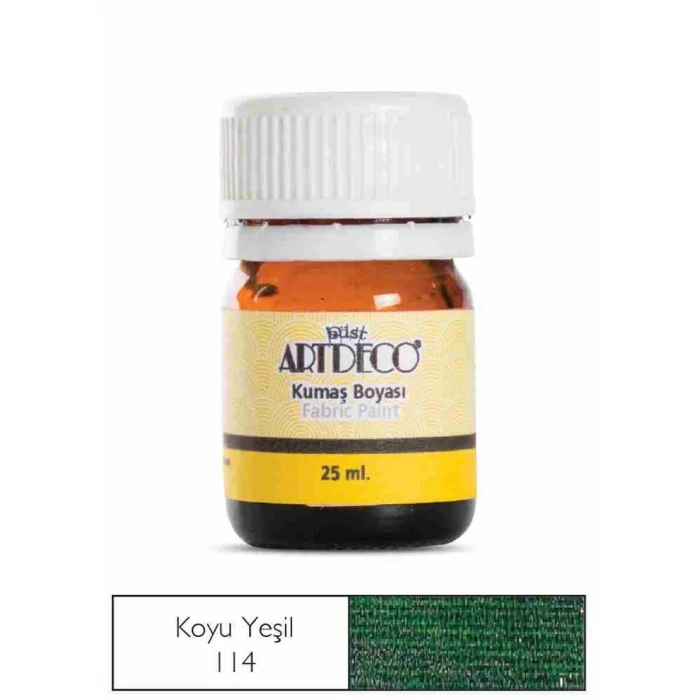 Artdeco Kumaş Boyası 25ml 10 A-114 Koyu Yeşil
