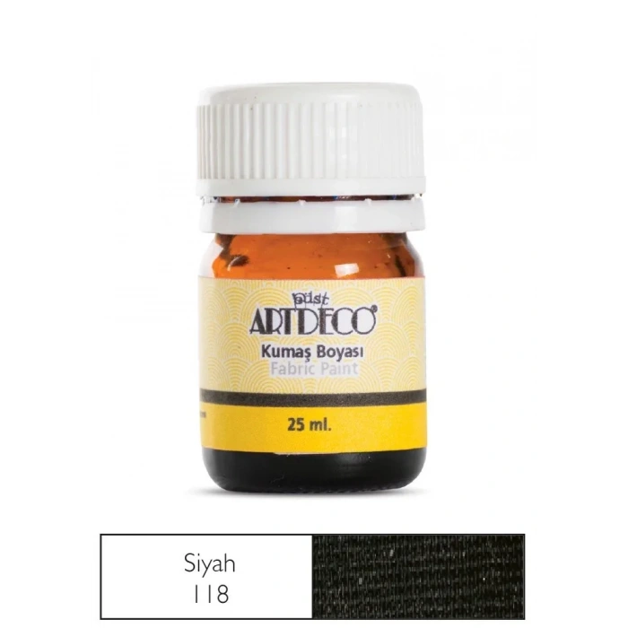 Artdeco Kumaş Boyası 25ml 10 A-118 Siyah Black