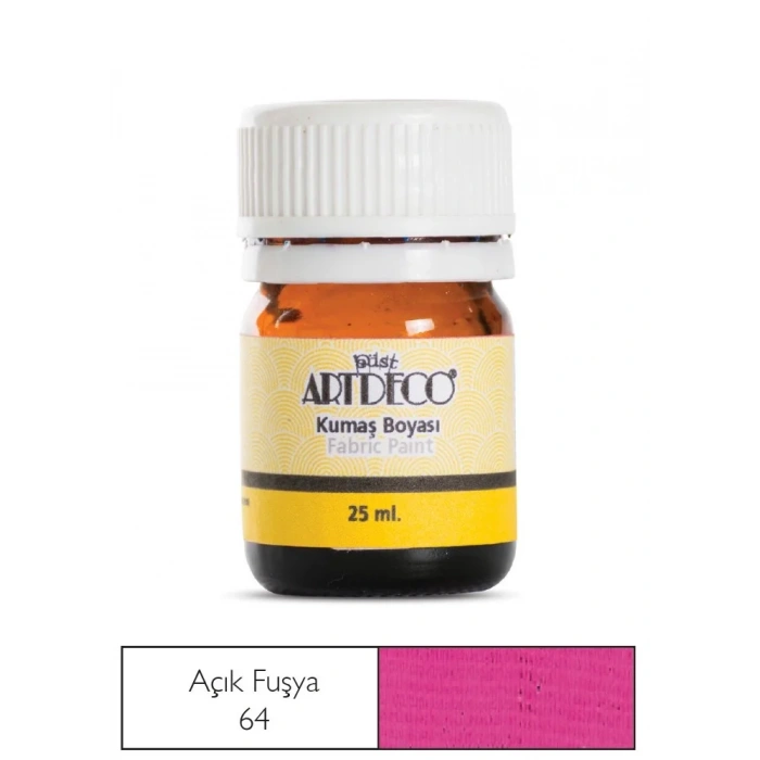 Artdeco Kumaş Boyası 25ml 10 A-64 Açık Fuşya Tulip Fuchia