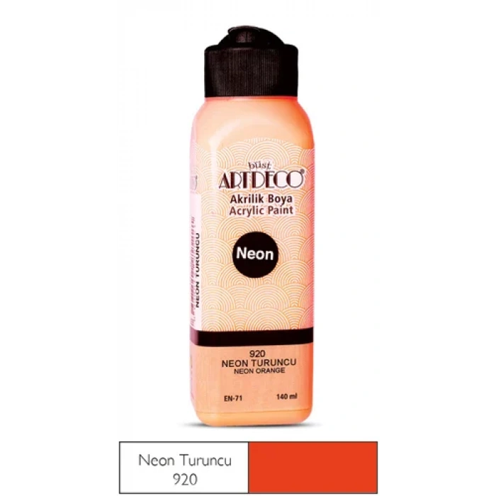 Artdeco Neon Akrilik Boya 140ml N.turuncu 920