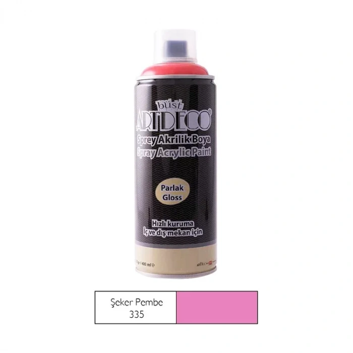 Artdeco Sprey Akrilik Boya 335 Şeker Pembesi 400ml (y-400)