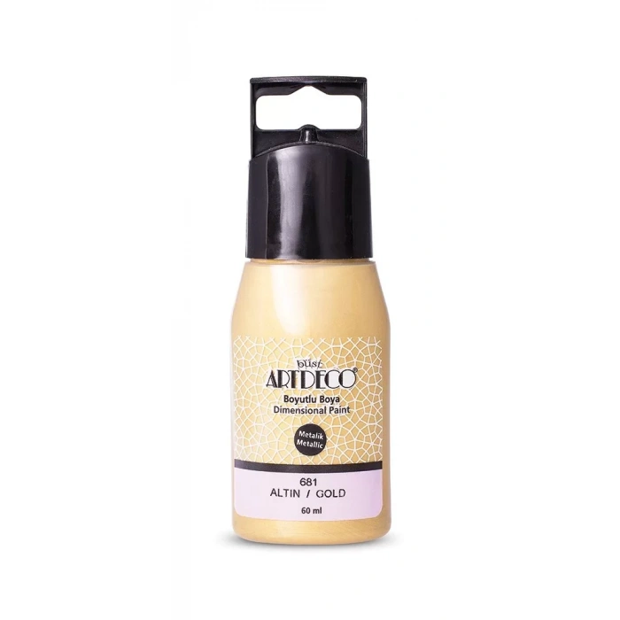 Artdeco Y-040c-681 Boyutlu Boya 60 Ml Altın
