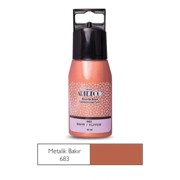 ARTDECO Y-042C-683 BOYUTLU BOYA 60 ml BAKIR