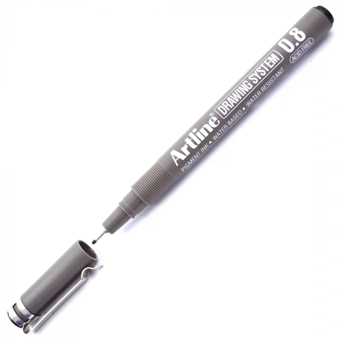 Artline Çizim Kalemi 0.8 Mm Siyah Ek-238