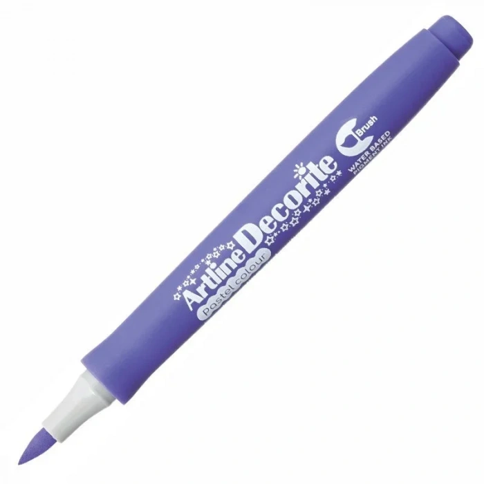 Artline Decorite Marker Kalem Fırça Uçlu Pastel Purple