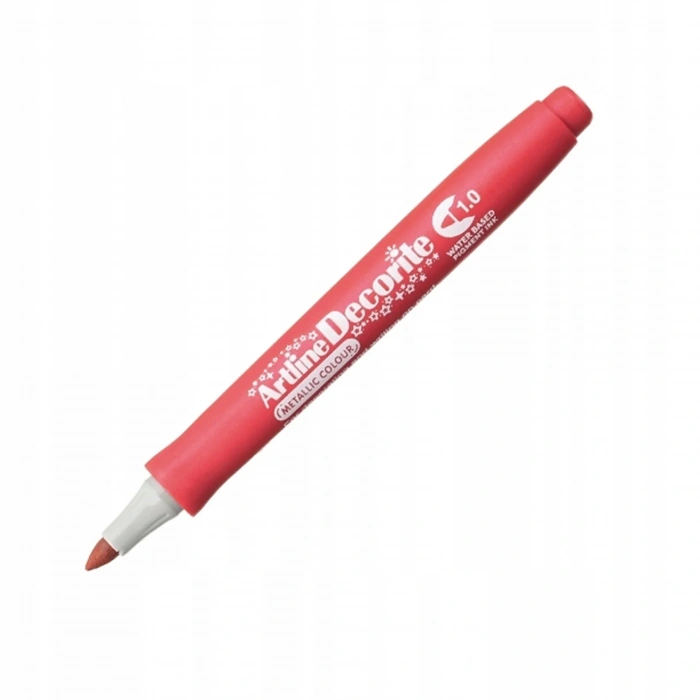 Artline Decorite Marker Kalem Yuvarlak Uç 1.0 Metallic Red