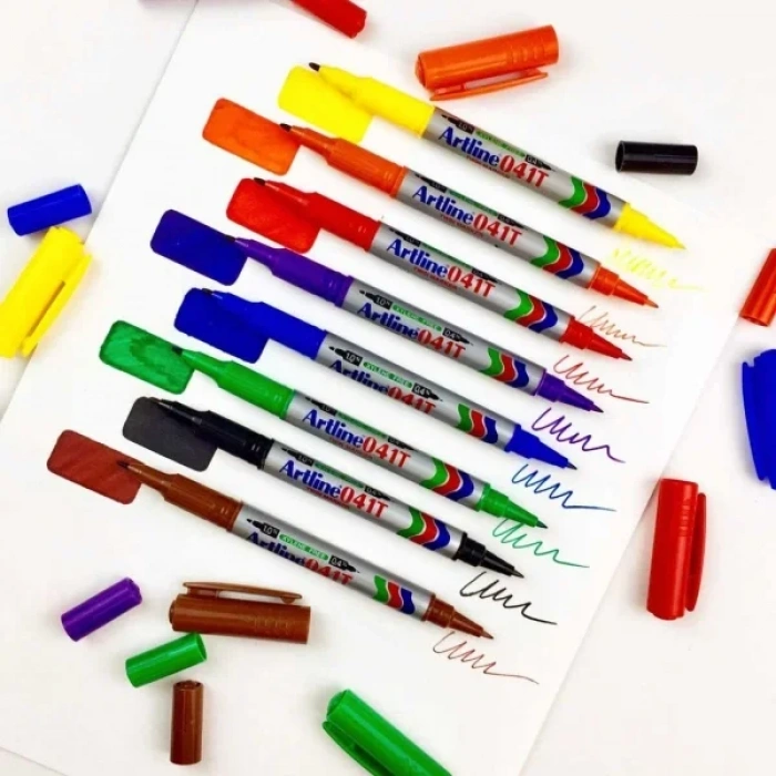 Artline Ek-041t İki Uçlu Permanent Markör Sarı