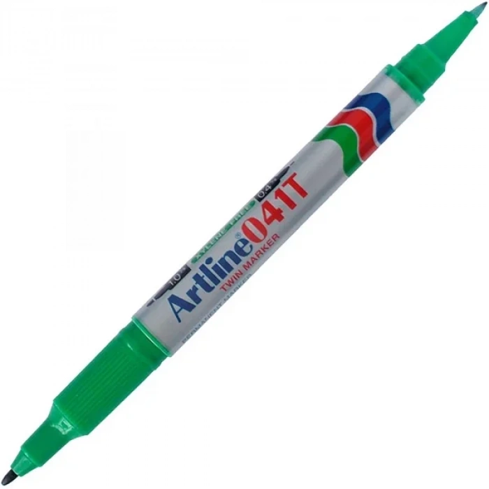 ARTLİNE EK-041T İKİ UÇLU PERMANENT MARKÖR YEŞİL