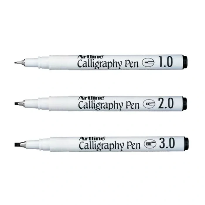 Artline Ergoline Arabic Yan Kesik Kaligrafi Kalemi Siyah