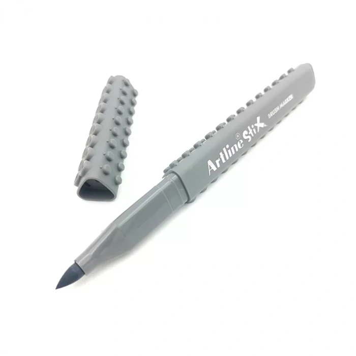Artline Etx-f Stix Brush Markör Esnek Fırça Uçlu Keçeli Kalem Gri