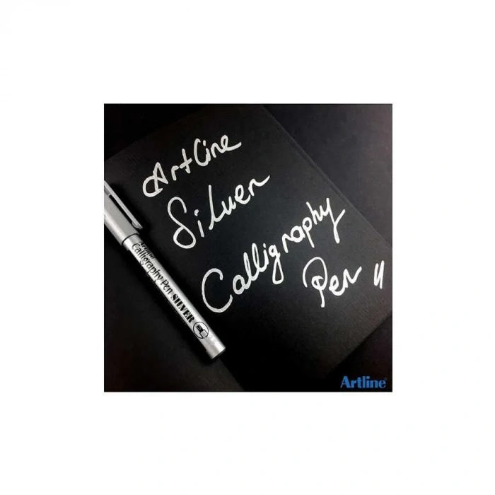 Artline Kaligrafi Kalemi 993XF Yaldızlı Gümüş