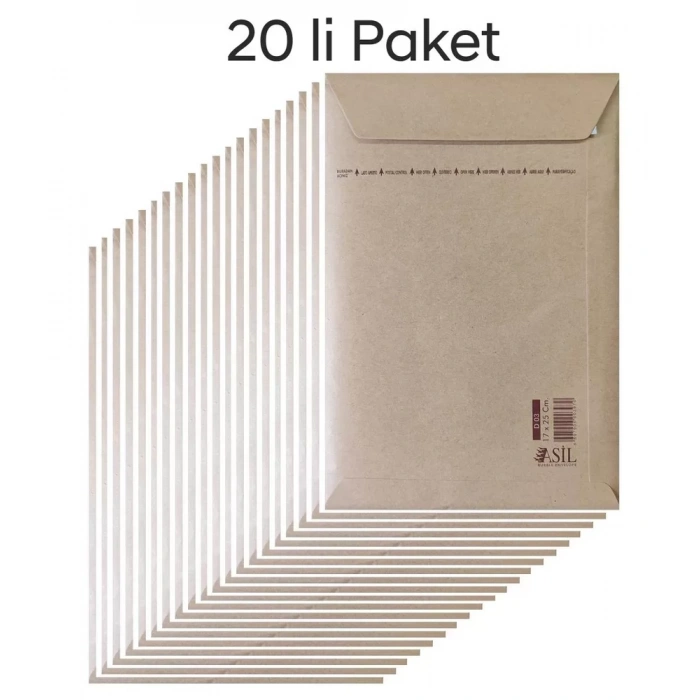 Asil Hava Kabarcıklı Zarf 17x25cm (20 li Paket)