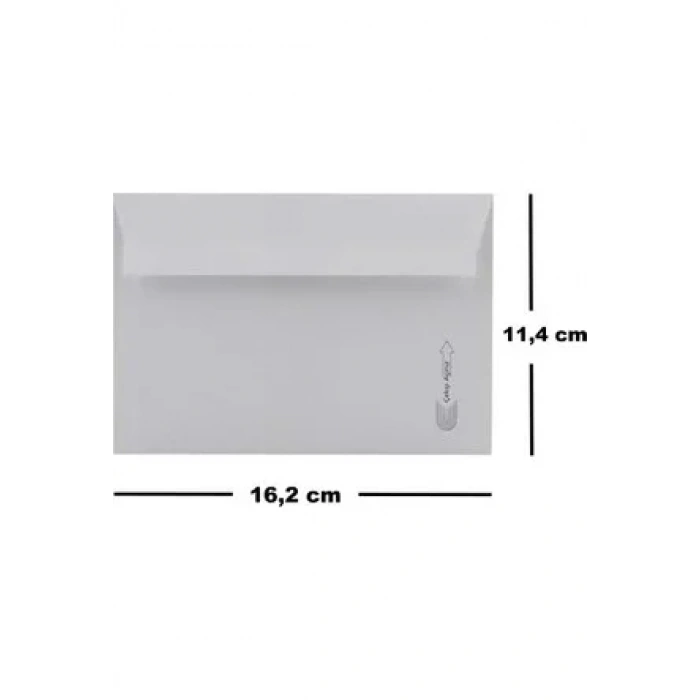 Asil Mektup Zarfı 11,4x16,2 Buklet 500 Lü 110 Gr.as-4007