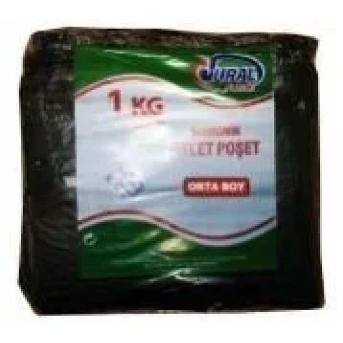 Atlet Poşet Siyah Orta Boy ( 10 Kg )