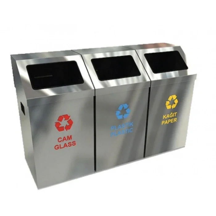 Ayrışım Kovası Krom 3lü Set ( Izgaralı )