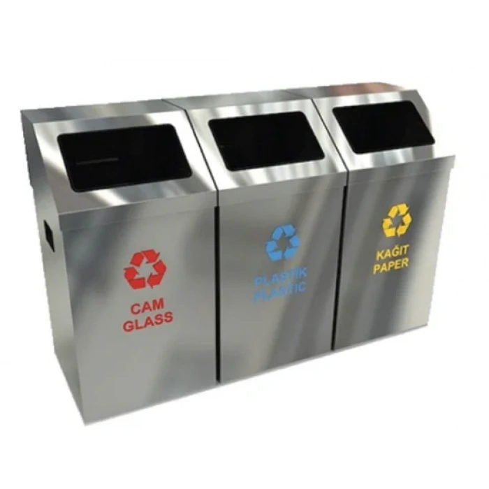 Ayrışım Kovası Krom 3lü Set ( Izgaralı )