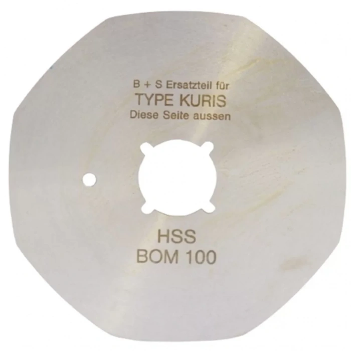 B+S Suprena Yuvarlak Kesim Motor Yüksek Karbonlu 8 Köşe Bıçak/ R1