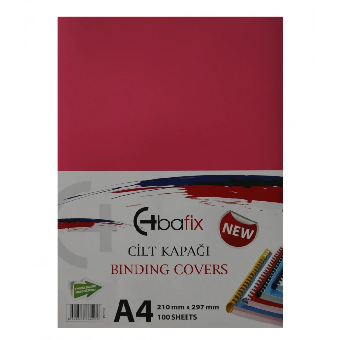 Bafix Cilt Kapağı Plastik Opak A4 160 MIC Pembe