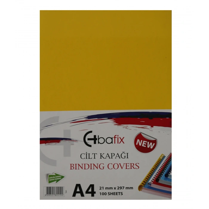 Bafix Cilt Kapağı Plastik Opak A4 160 MIC Sarı