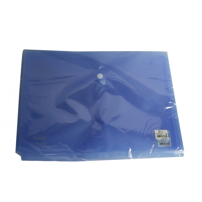 Bafix Çıtçıtlı Zarf Dosya A4 Mavi BFX-U1120P-MA