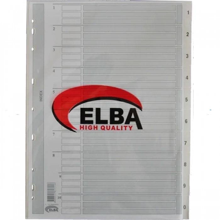 Bafix Seperatör 1-10 Rakamlı Karton A4