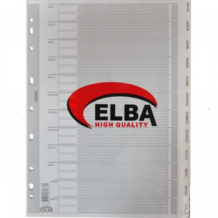 Bafix Seperatör Aylar Karton A4