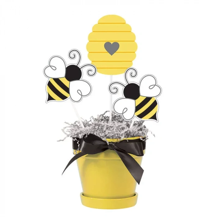 Bal Arısı Masa Orta Süsü Çubukları 3 Adet