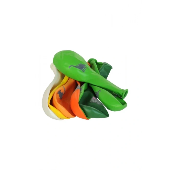 Balonevi Pastel Vahşi Jurassic Parti Baskılı Balon 8li (8013)