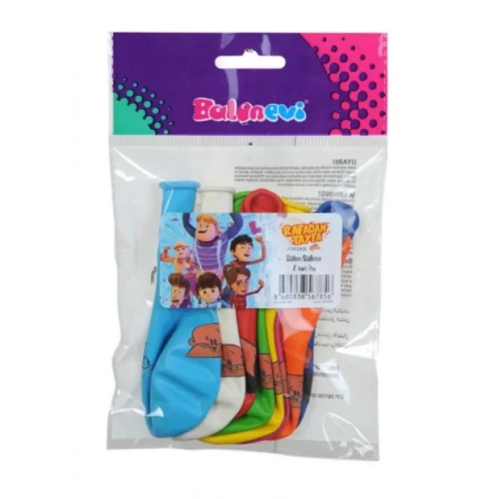 BALONEVİ RAFADAN TAYFA BASKILI BALON 8Lİ (7856)