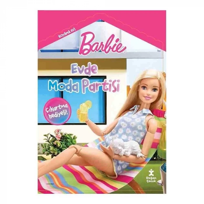 Barbie Boyama Evi Evde Moda Partisi
