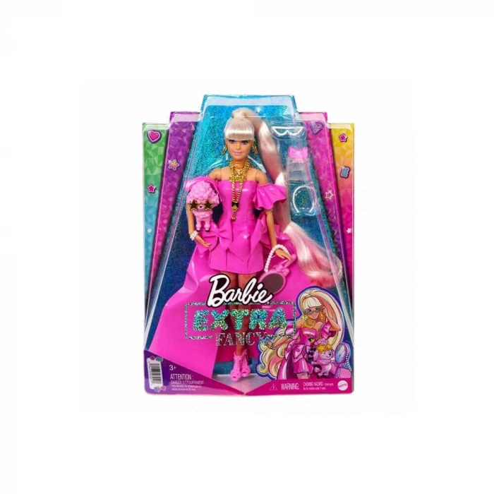 Barbie Extra Fancy Pembe Kostümlü Bebek