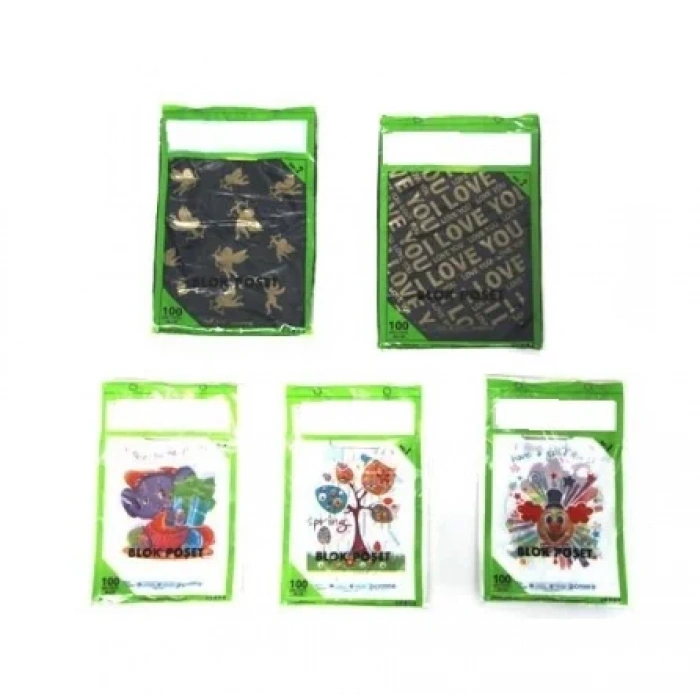Baskılı El Geçme Blok Poşet 3 No 30x45 Cm ( 3000 Adet )