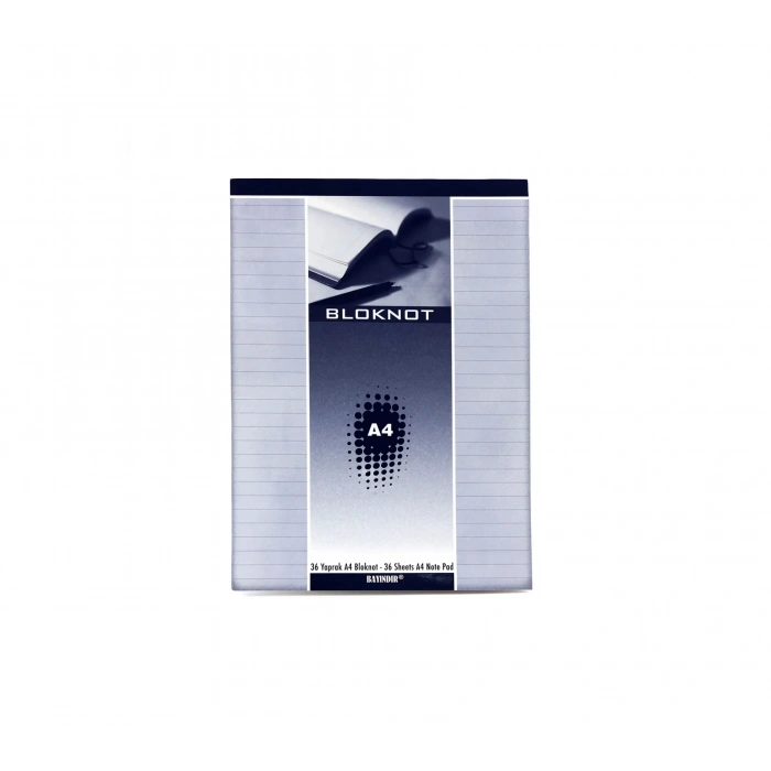 Bayındır A4 36 Yp Çizgili Bloknot Tutkallı