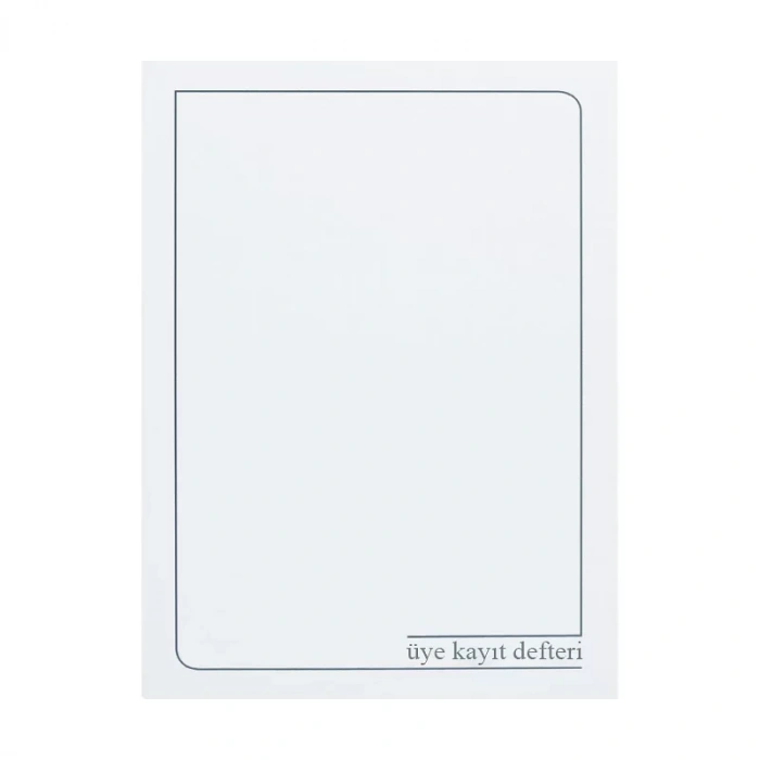 Bayındır Üye Kayıt Defteri 24x34 40 Yaprak