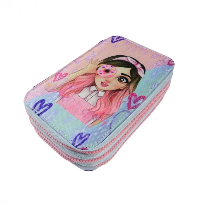 BBack 3 Fermuarlı Kalem Çantası Donut