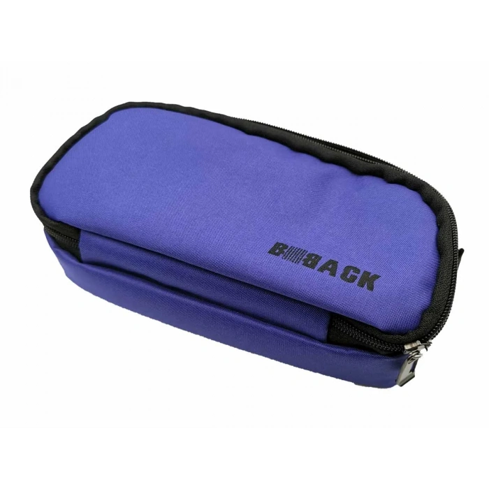 BBack Çift Bölmeli Fonksiyonel Kalem Çantası 22x10,5x6cm - Eflatun