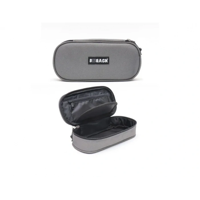 Bback Oval Kumaş Kalemlik / Kalem Kutusu GRİ